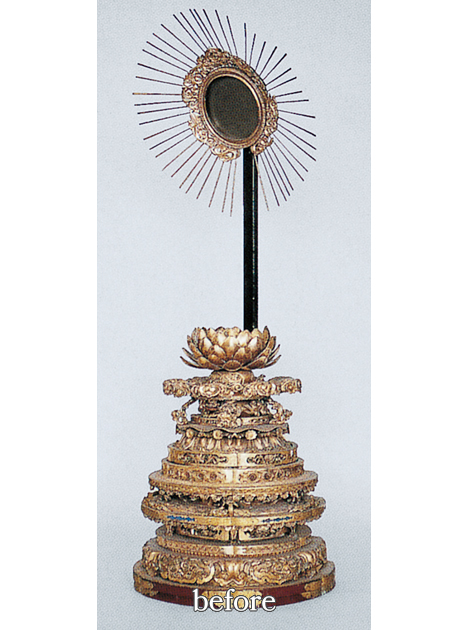 御本尊ご修復　作業前