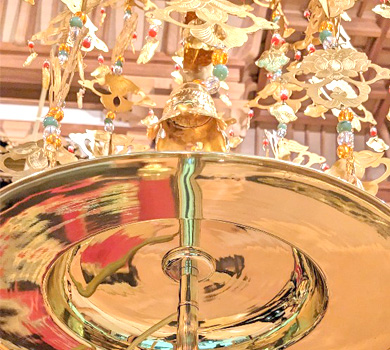 因性寺様　磨きノン施工例　輪灯