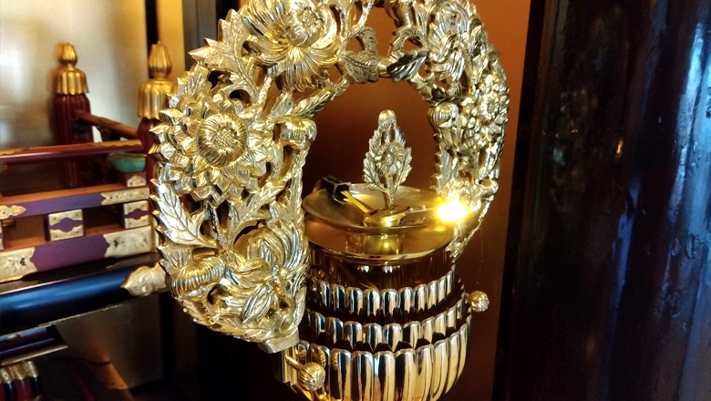 因性寺様　磨きノン施工例　輪灯