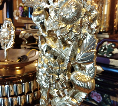 因性寺様　磨きノン施工例　輪灯