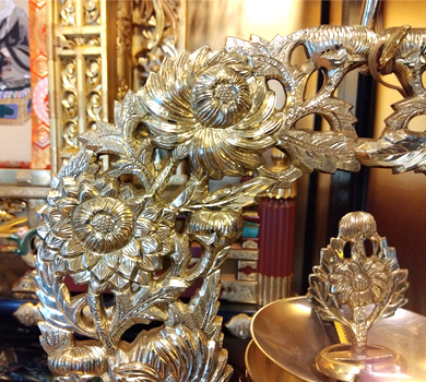 因性寺様　磨きノン施工例　輪灯