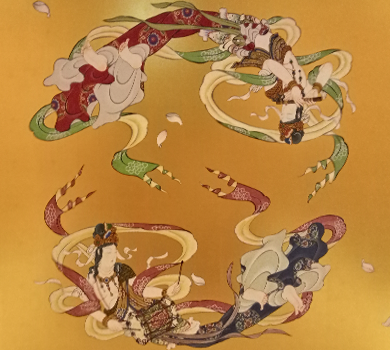 法泉寺様　物置を改築して天井画を設置