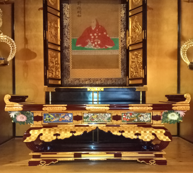 長善寺様　三鳥入り背低型前卓　ご新調