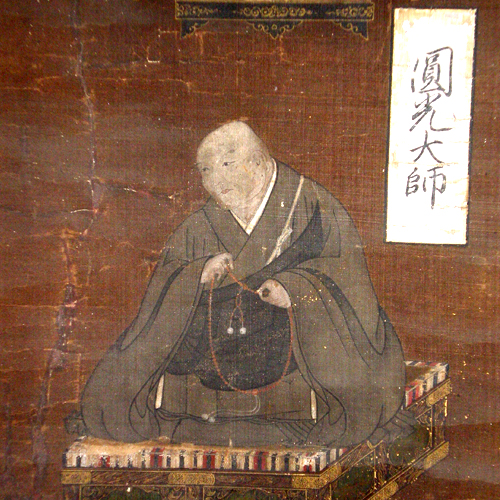 七高僧御掛軸の修理：修理前