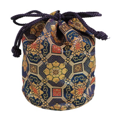 携帯用二段式丸香炉専用金襴袋2620-1000