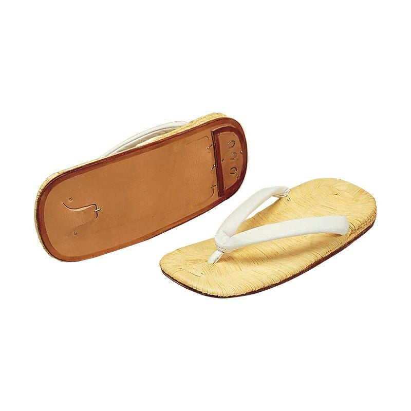 【表 本タタミ高級】 紳士晴天用履物（24.0cm～25.5cm 2種類）6801