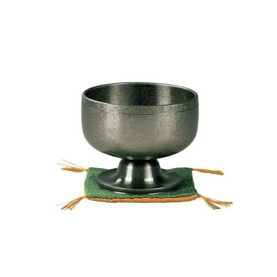 高台リン【遊亀】 朧銀色（口径4.5cm～口径9cm 7種類）4004