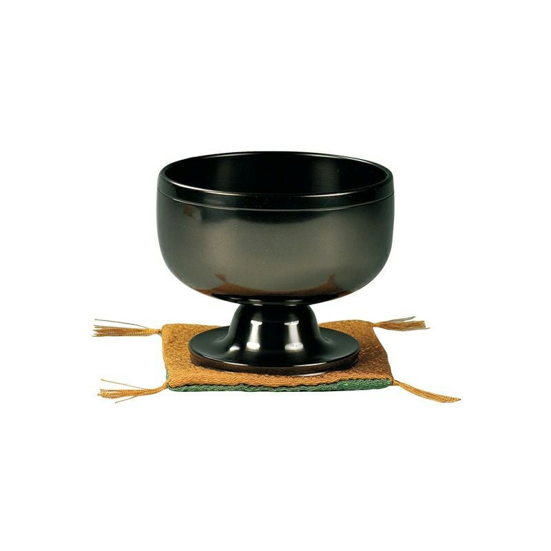 高台リン【遊亀】 墨艶色（ 口径5.4cm～口径9cm 6種類）4005 | 寺院用