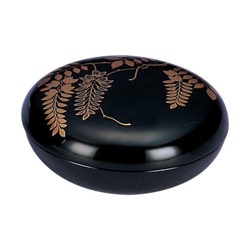 漆塗香合 藤蒔絵（丸型） 0310-0100