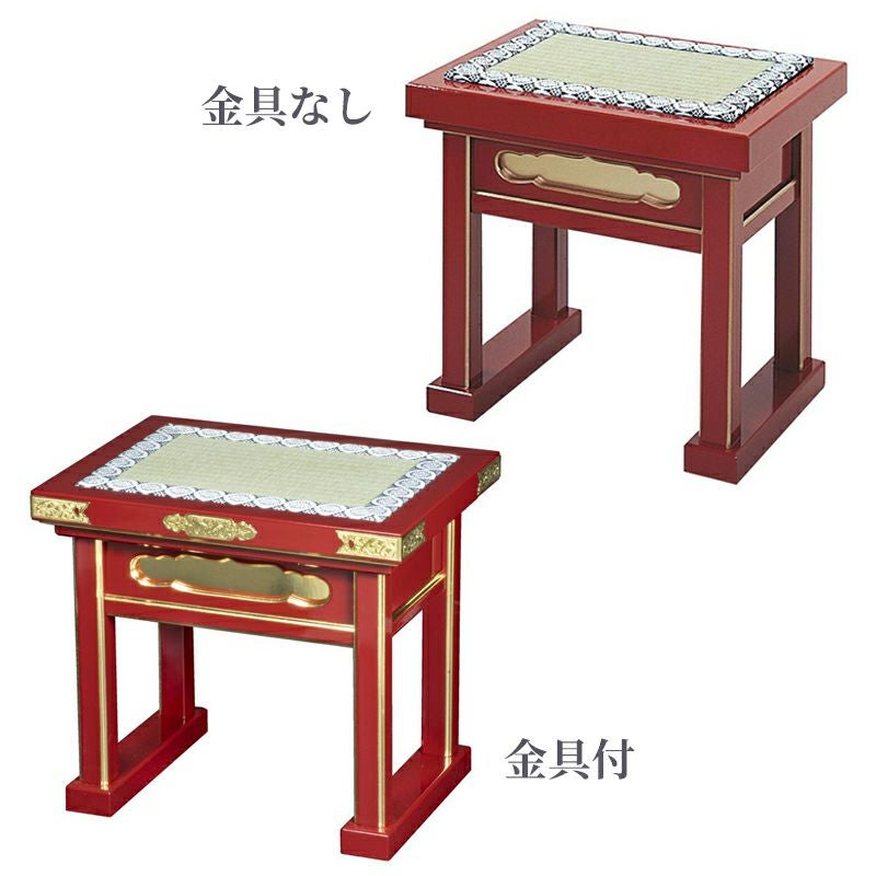 内陣用椅子 朱塗面金塗（金具付・金具なし 2種類）1100 | 寺院用仏具