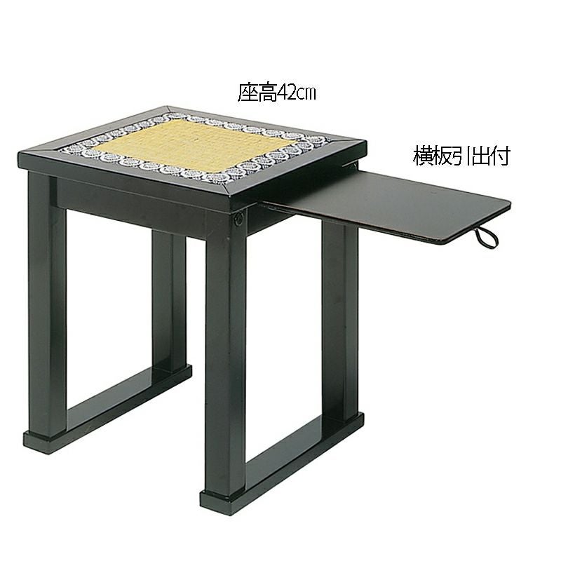 内陣用椅子（横引板付） 黒塗 / R-1150 1103-0102