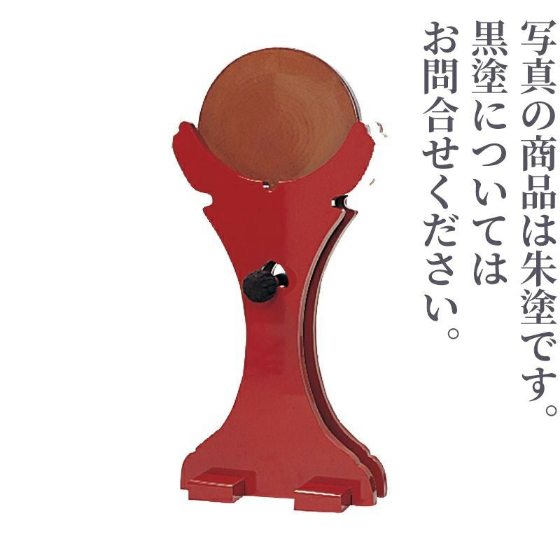 背高銅鑼置台（朱塗・黒塗、銅鑼直径約24～33cm用、約36～39cm用 2色2