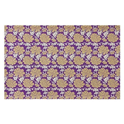 経机用防炎マット 16号用 黒/赤/紫（幅37.5cm、奥行24.5cm）2092