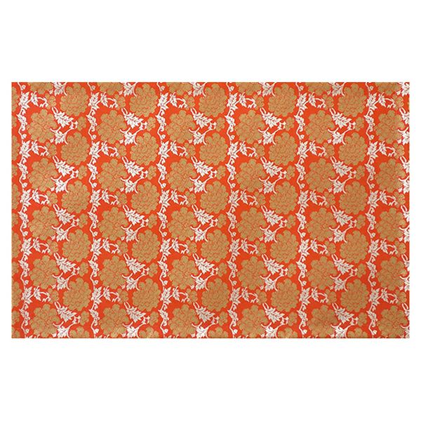 経机用防炎マット 18号用 黒/赤/紫（幅43.5cm、奥行28.5cm）2092