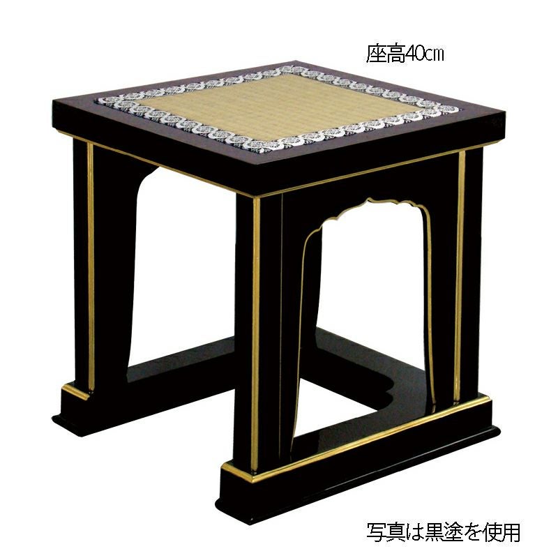 中京型背高経机用椅子 朱塗 / 黒塗 1110 | 寺院用仏具・寺院用品専門店