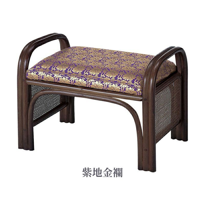 仏前金襴座椅子（籐製）1332-0000 | 寺院用仏具・寺院用品専門店 若林
