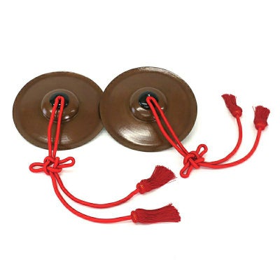 妙鉢 日蓮宗用 人絹紐付 ベアリングなし 半双 2枚1組（直径27cm～33cm 3種類 ）