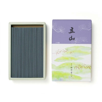 松栄堂 線香 五山 白檀調 短寸13.5cm バラ詰