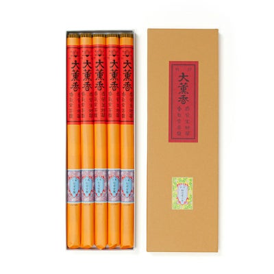 松栄堂 寺院線香 竹印 大薫香 白檀調 長寸33cm 5把詰