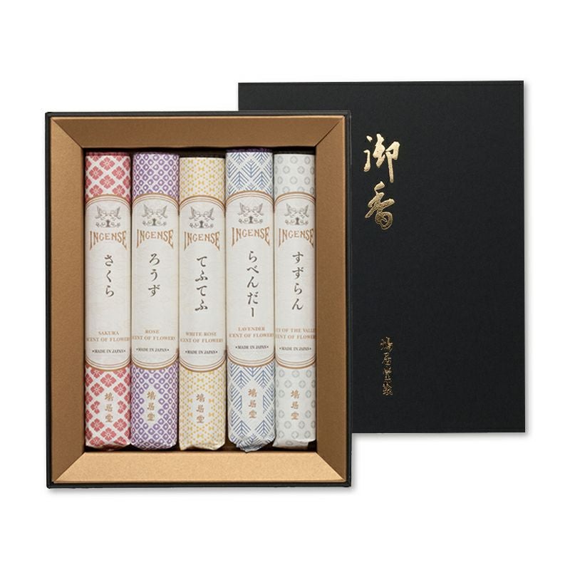 鳩居堂 進物用線香 花の香り 短寸14cm 5把詰 紙箱 | 寺院用仏具・寺院