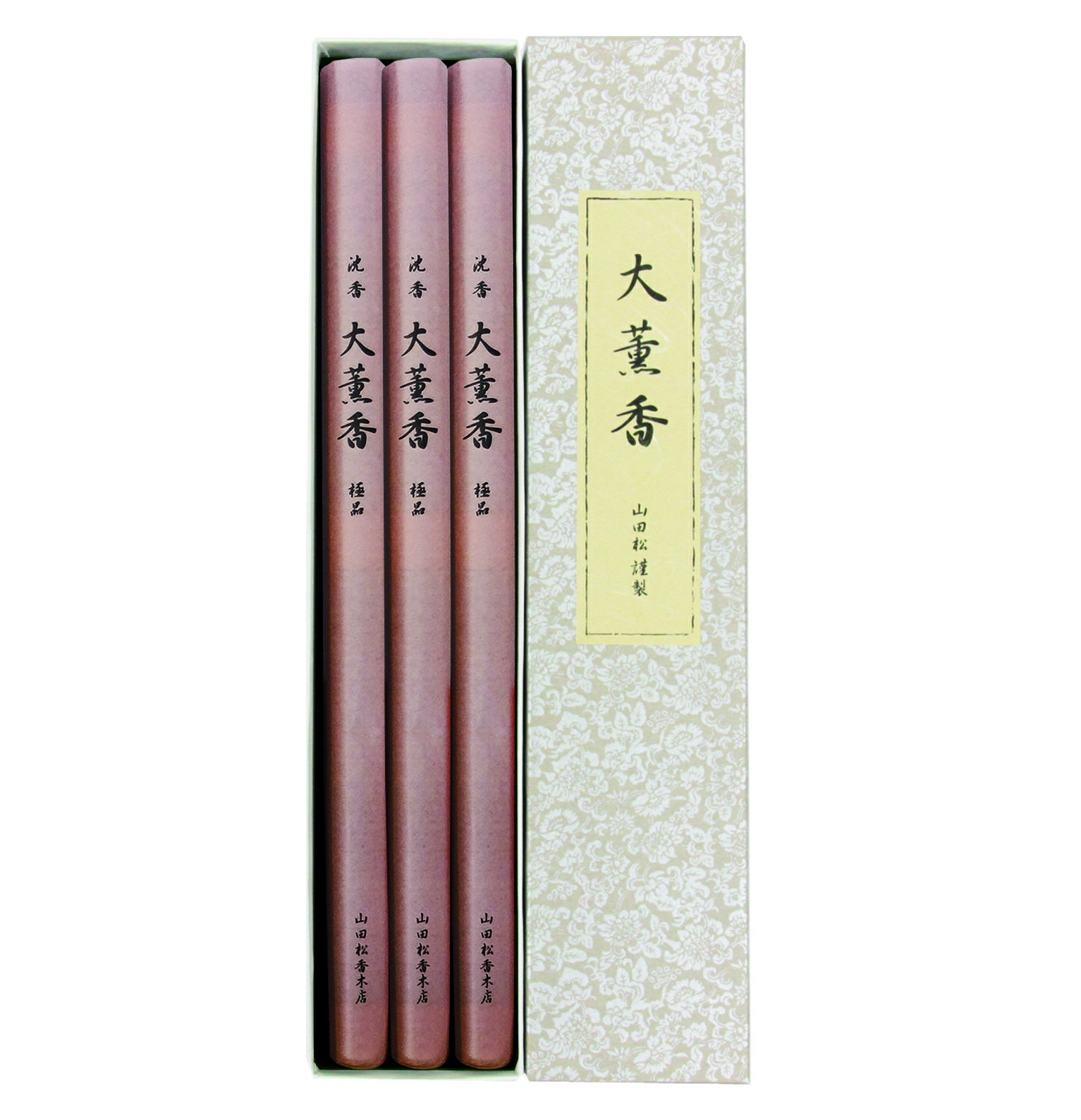 山田松香木店　沈香　大極上 山田松香木店 寺院線香 大薫香 極品 沈香調 長寸33cm 1把24本 3把