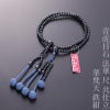 青虎目石 法華 尺 共仕立 華梵天 鉄紺
