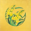 天井絵 本金紙に手描き 天井板45cm角 花の丸直径36cmまで（各宗派）