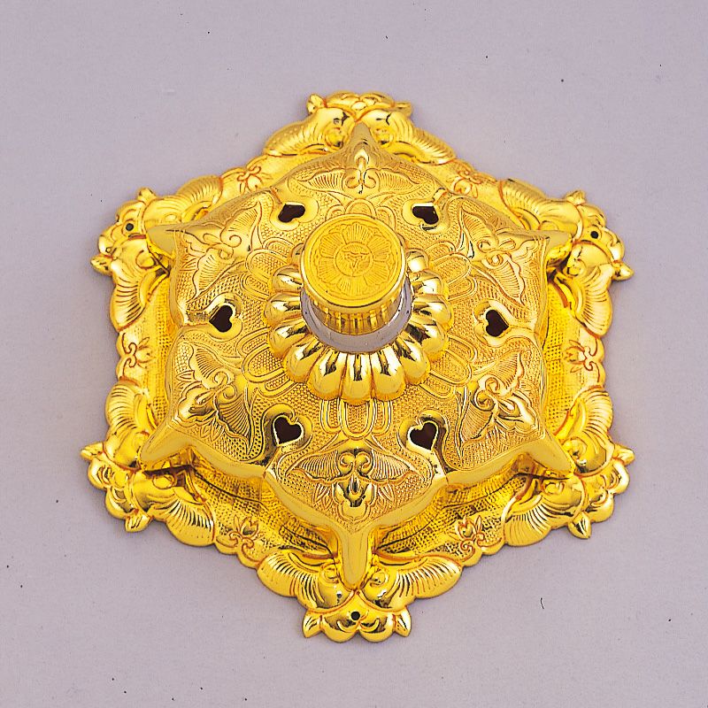 釘隠 御本山型 敷座入 銅製 本金メッキ（直径9～18cm 7種類）