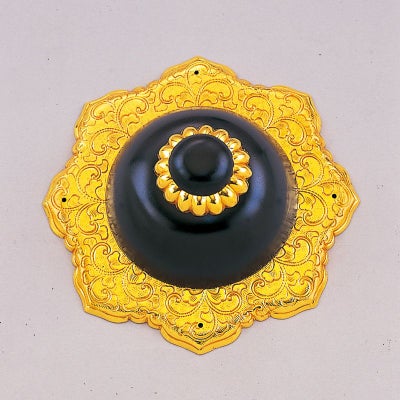 唄金具 御本山型 敷座入 銅製 本金メッキ（直径9～18cm 7種類）