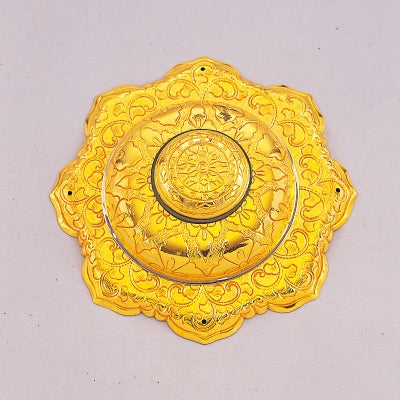 唄金具 御本山型 敷座入 銅製 本金メッキ（直径7.5～18cm 8種類）
