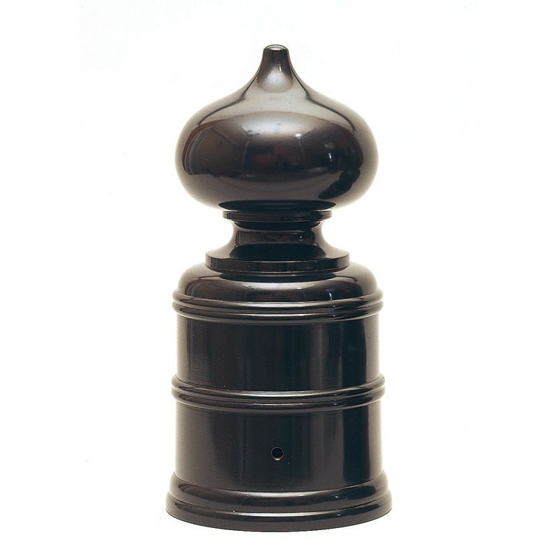 擬宝珠 普通型 真鍮製黒色仕上 木造用鋲付（下部口径9～21cm 9種類）