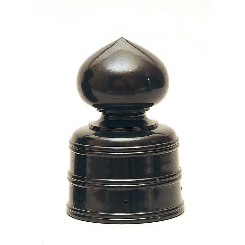 擬宝珠 鎌倉型 真鍮製黒色仕上 木造用鋲付（下部口径9～21cm 9種類）