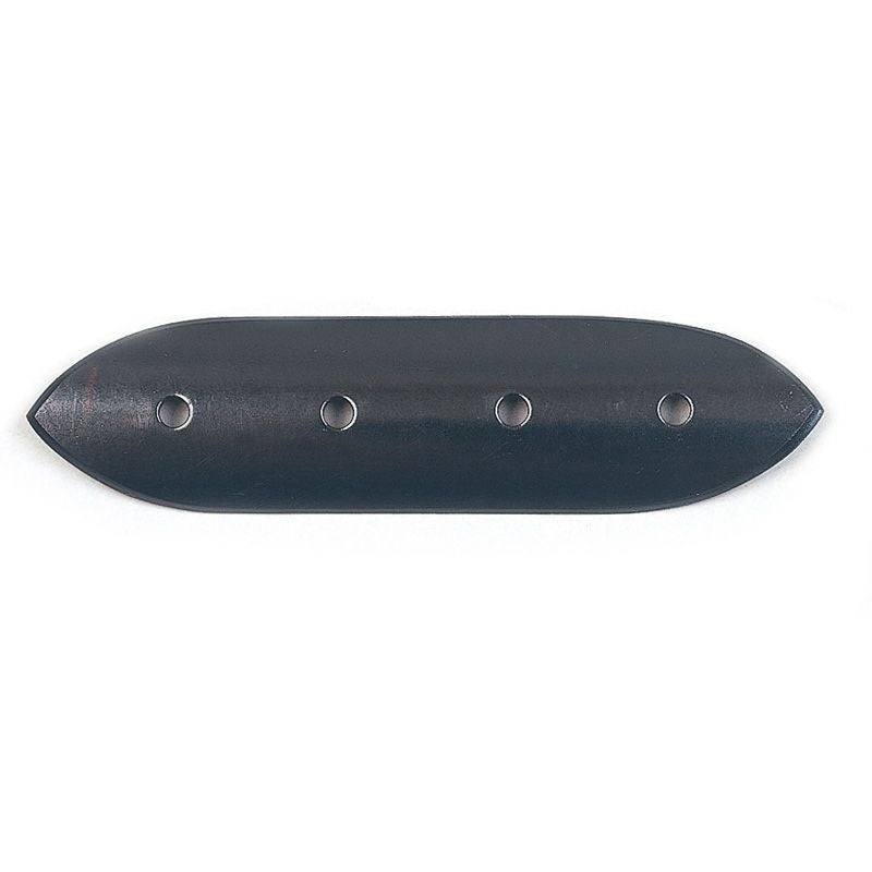 笹金具 一文字型 銅製黒色仕上 木造用鋲付（長さ9～24cm 9種類