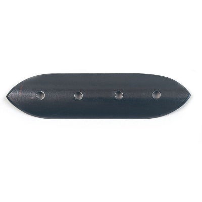 笹金具 一文字型 銅製黒色仕上 木造用鋲付（長さ9～24cm 9種類）