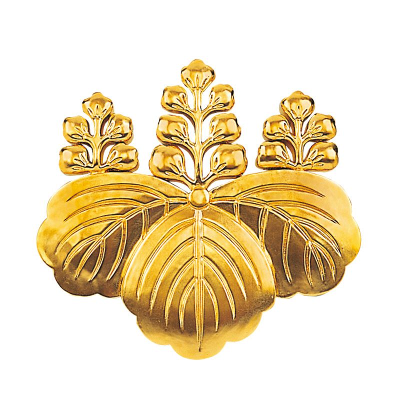 定紋 五七桐紋 樹脂製 純金箔押（直径21cm、36cm 2種類）