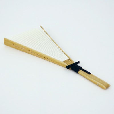 中啓 中陰用 竹白木仕上 扇面白色 紙箱入 長さ30cm（各宗派）