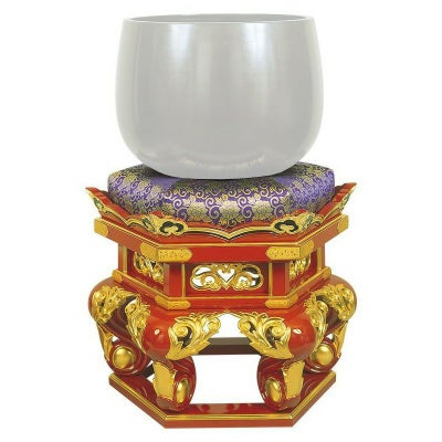 金台 御本山様式 本朱漆塗 面純金箔押 金具打 大金39cm用（本願寺派）