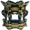 金台 六角型 本漆塗 面純金箔押 金具打 最上（大金口径33～45cm用 5種類）