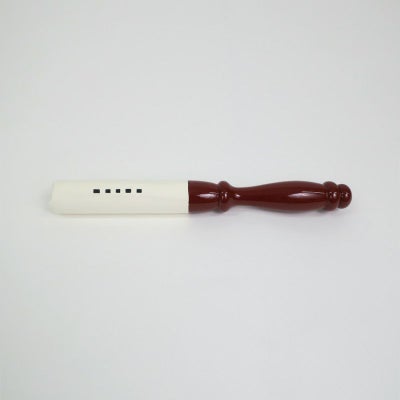 小金の撥 朱色塗 白革巻 本願寺派（小金直径15～24cm用 2種類）