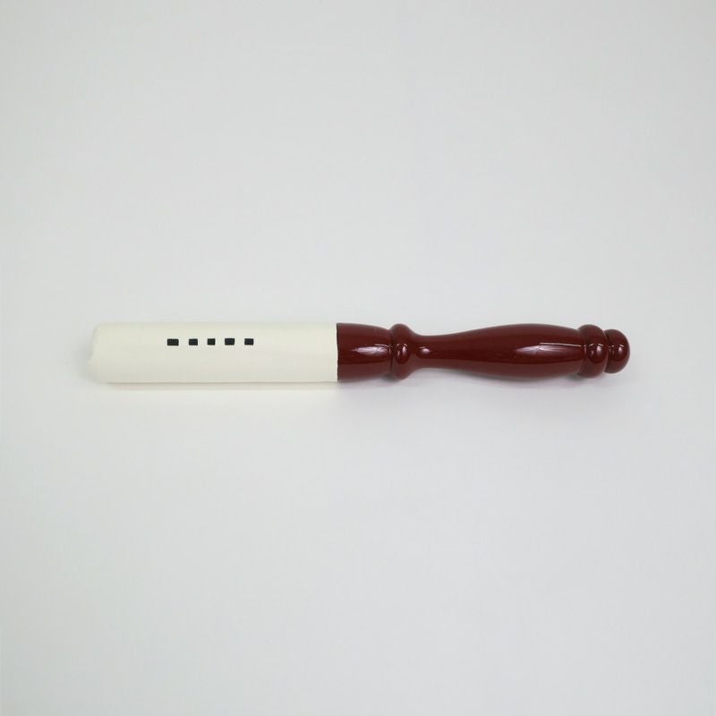 小金の撥 朱色塗 白革巻 本願寺派（小金直径15～24cm用 2種類）