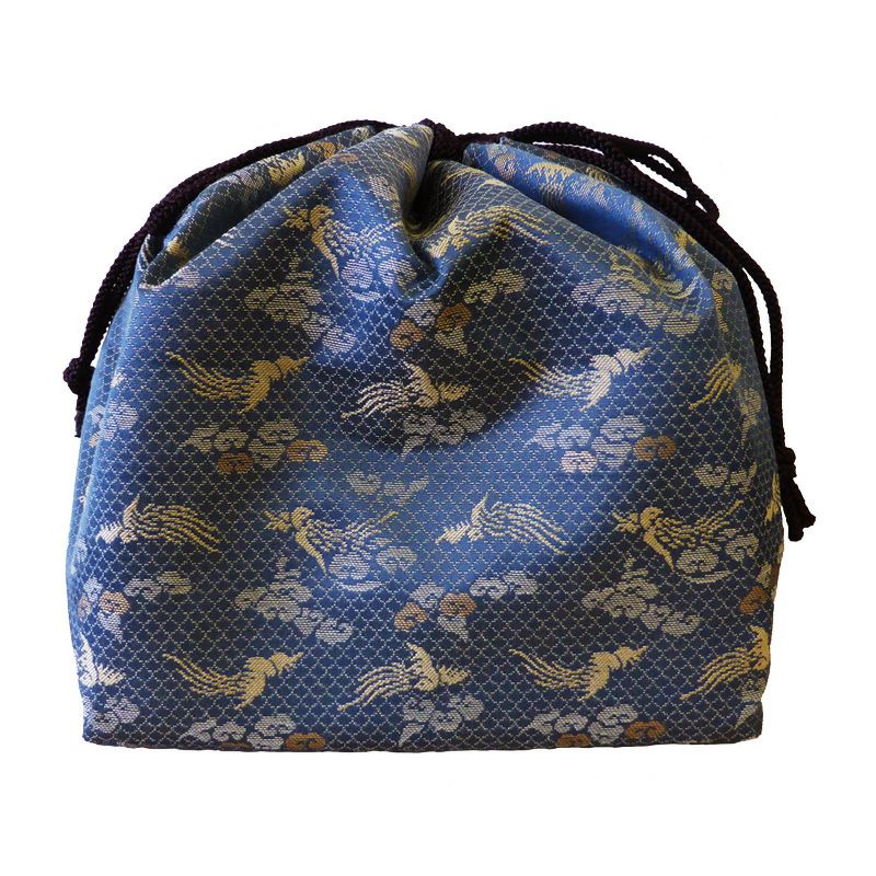 路念仏の鈴用巾着袋 緞子 大谷派（路念仏16.5cm、21cm 2種類）