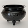 縁付香炉 菖蒲模様入 真鍮製 色付（胴直径118cm～36cm）