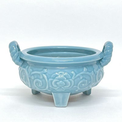 土香炉 天龍寺型 青磁色 大谷派（口径12cm～21cm 5種類）