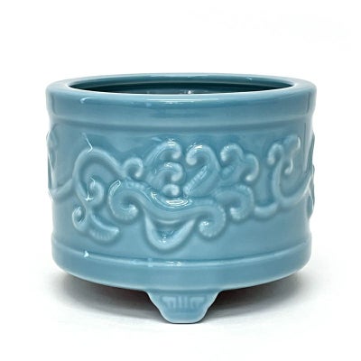 土香炉 浮絵入 青磁色 大谷派（口径9cm～21cm 8種類）