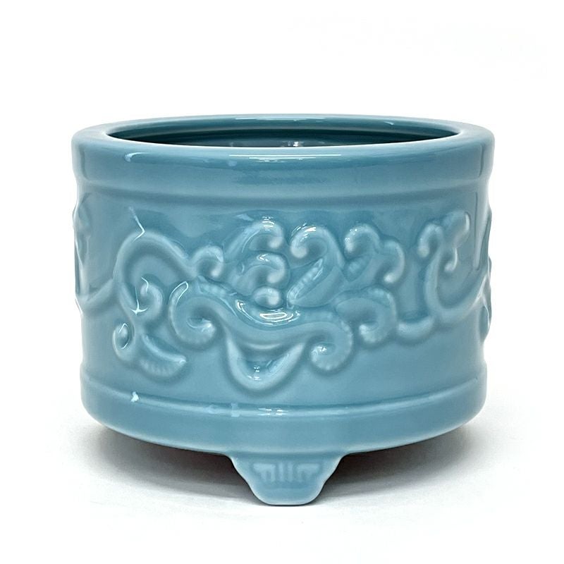 土香炉 浮絵入 青磁色 大谷派（口径9cm～21cm 8種類）