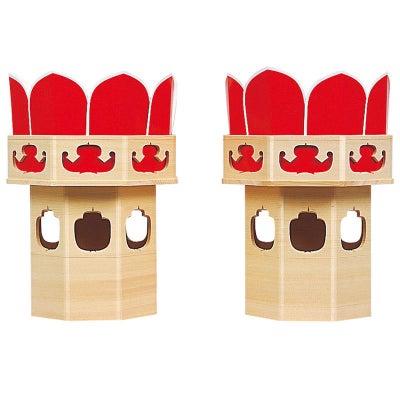 供笥 八角型 桧製 白木仕上 特製 一般法要用 大谷派（対辺寸法15cm～24cm 7種類）