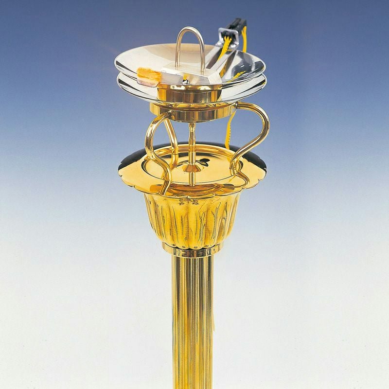 ゆらぎ燈明　1対2基　電池式 燈明ゆらぎ LED球 付属品付 1対（LED球3灯並列、LED球6灯並列、LED球4