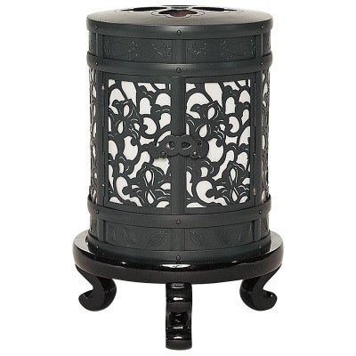 置灯籠 中陰用 青銅色仕上 黒塗下台付 極上 火袋直径18cm（大谷派）