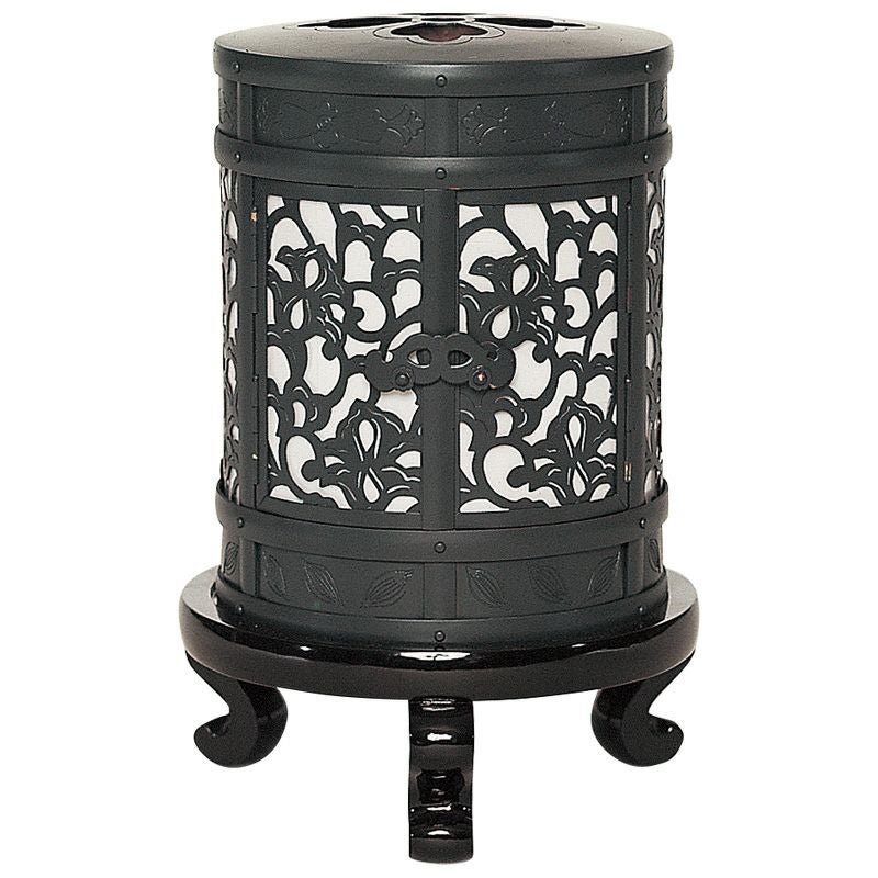 置灯籠 中陰用 青銅色仕上 黒塗下台付 極上 火袋直径18cm（大谷派）