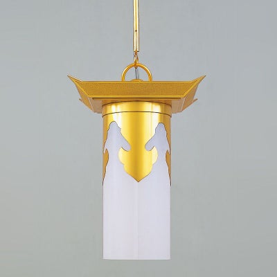 新様式吊灯籠 A型 本金メッキ 電装品付 吊金具別（笠横幅12～18cm 3種類）